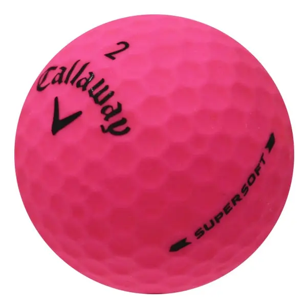 Callaway Supersoft Matte Pink Golf Balls, Mint Condition High Visibility Golf Supply with Soft Feel and Easy Distance