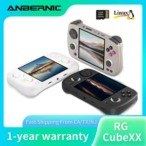 ANBERNIC RG CubeXX Ergonomic handle Game Console 3.95" IPS 720*720 Screen Linux WIFI Bluetooth HD RGCubeXX  Retro Gaming Console