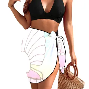 Cute Mermaid Pearl Shell Beach Sarong Wrap（QUE）
