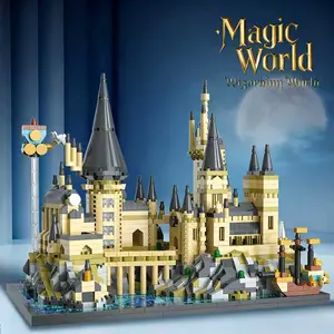 2743pcs 3D Magic Castle Building Kit, Building Block Sets, Building Blocks Set, Collectible Building Blocks, Abs Material, Ideal Gift for Collectors, Desktop Decoration, Stress Relief Toy, Christmas Halloween Birthday