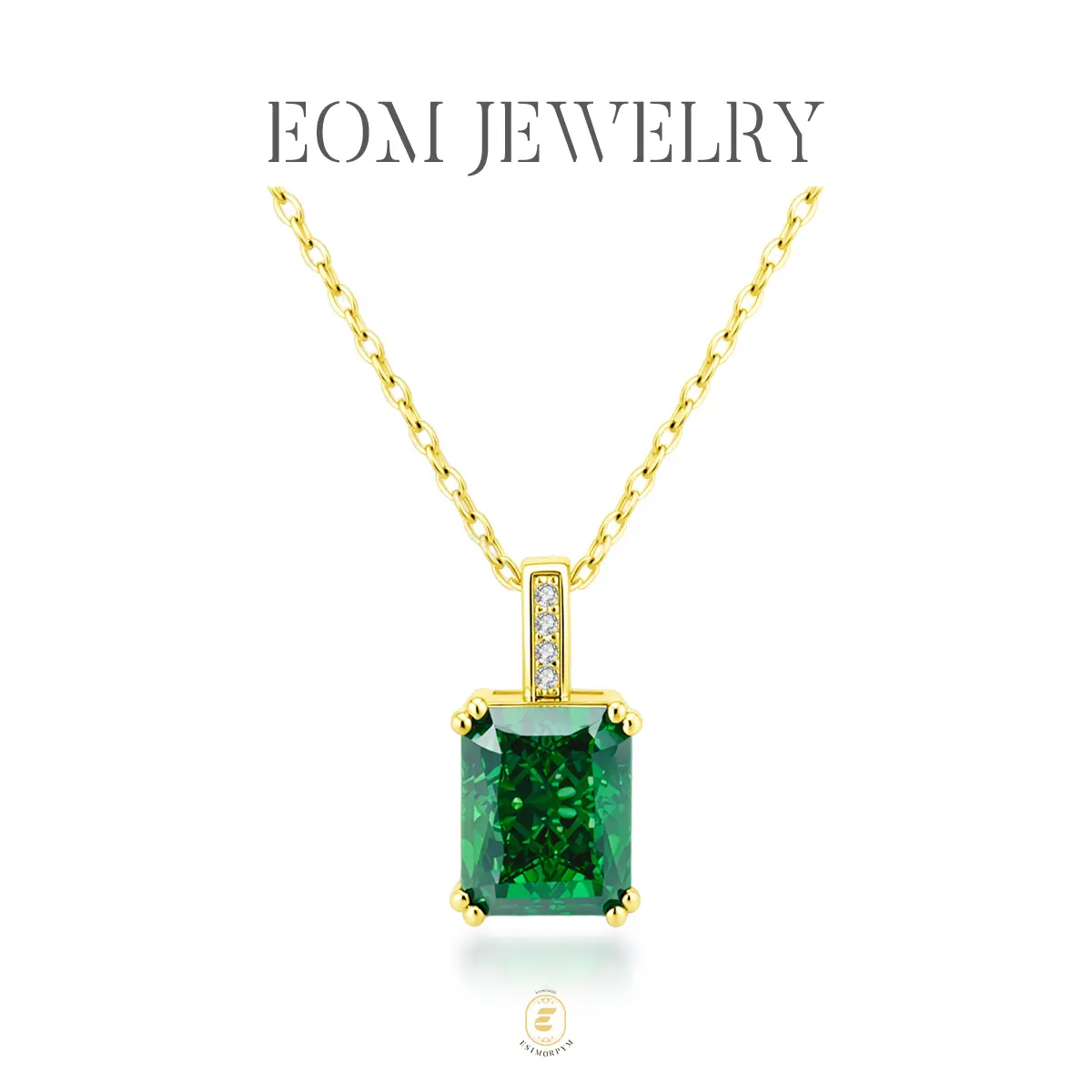 Luxurious Square Pendant Necklace Silver-Plated Cubic Zirconia Jewelry Birthday Wedding Engagement Anniversary Valentine's Day Gift Daily Wear