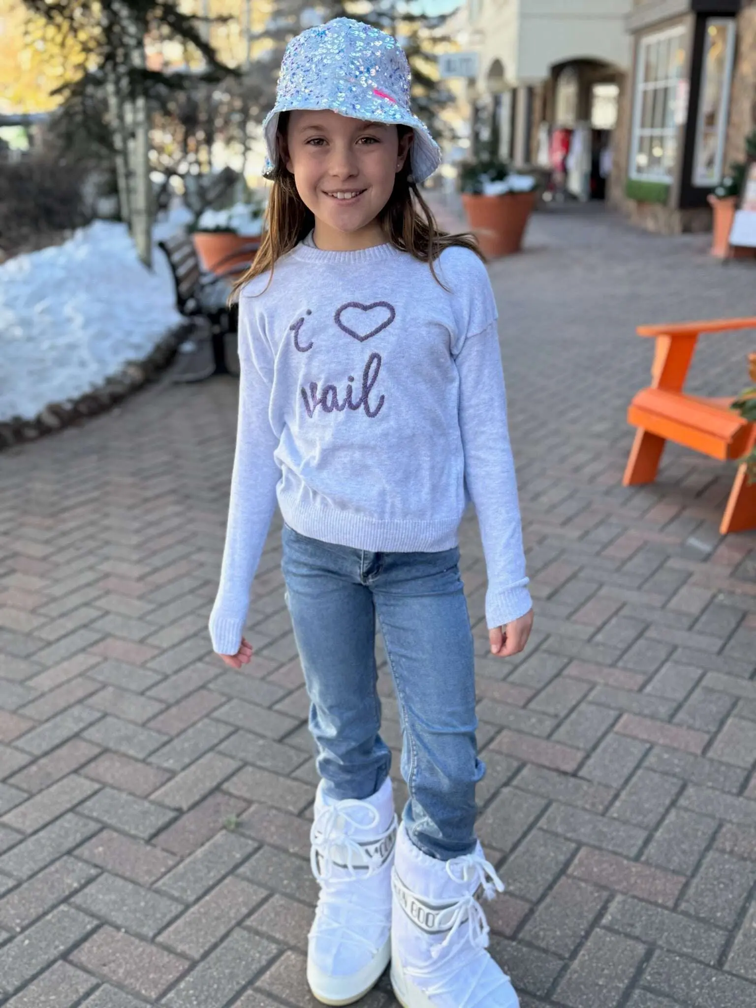 Autumn Cashmere I Heart Vail Sweater