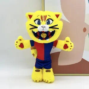 2026 Trending Football Mascot Cat Plush Toy Soft Stuffed Figure — A Football-Themed Plush Cat Mascot, Perfect for Decorating Bedrooms, Living Rooms, and Desktops.