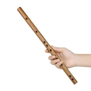 Mabt Bamboo Flute Body Short, Velvet Bag Included, High-Quality Handheld Musical Instrument Accessory, Perfect for Beginners & Professionals
