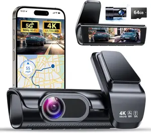 K600 4k Dash Cam Front and Rear, 3.59" IPS Screen, Built-in GPS 5G WiFi Dash Camera for Cars with App, UHD 2160P Night Vision , 170° Wide Angle, HDR, 24H Parking Mode
