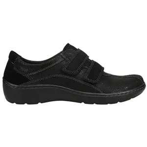 Clarks Womens Cora Azalia Slip On Sneakers Shoes Casual - Black