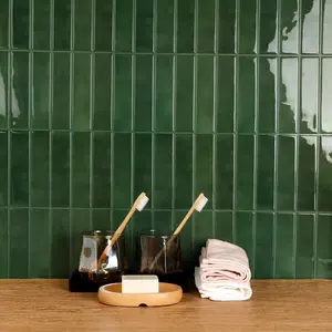 10pcs Self-Adhesive Tile Sticker Green Wall Sticker 3d Vinyl Wallpaper Ceramic Tile Stickers for Kitchen Home Decoration