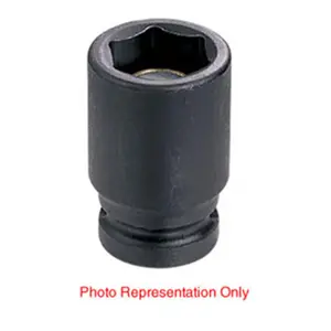 212 MAIN 10mm Magnetic Standard Impact Socket, 1/4 in. Drive, Heavy-Duty Chrome-Molybdenum Steel with High-Torque Drive
