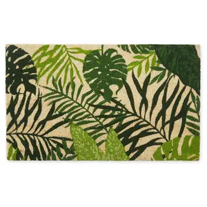 Design Imports Tropical Fronds 17" x 29" Doorma t