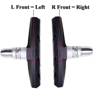 1pair Rubber V Brake Pads, MTB And Road Bike Accessories, Bike Brakes