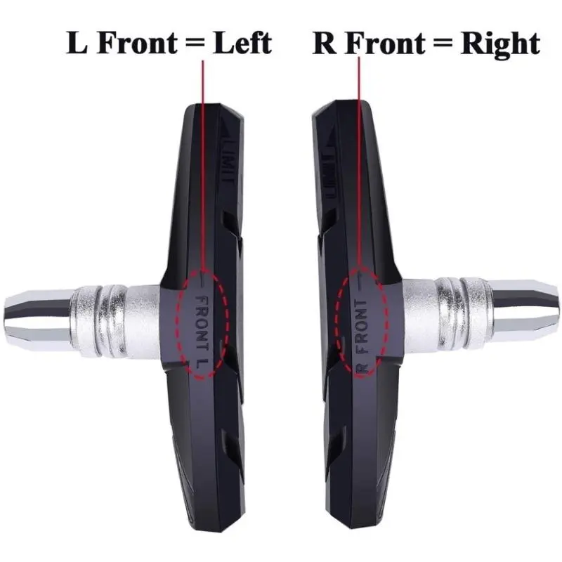 1pair Rubber V Brake Pads, MTB And Road Bike Accessories, Bike Brakes, Strong Brakes
