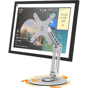Swivel and Tilt Stand for Echo Show 15 (Gen 1, Gen 2), Portable  Stand, Adjustable Angle and Height with 360 Rotation Bases, Switching Between Landscape and Portrait Screens ()