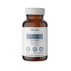 Just Ingredients Organic Brain Support Supplement with Citicoline, Bacopa, & Rosemary Extract for Cognitive Performance