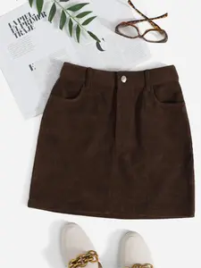 Ezwear Mini Straight Leg Pants, Dual Cargo Pocket Design, Women's Casual Slim-Fitted Shorts, Fall & Winter Fashion, Comfortable Style Womenswear