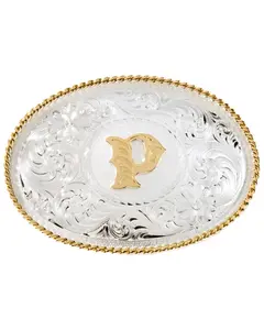 Montana Silversmiths Unisex Initial "P" Buckle - 700P