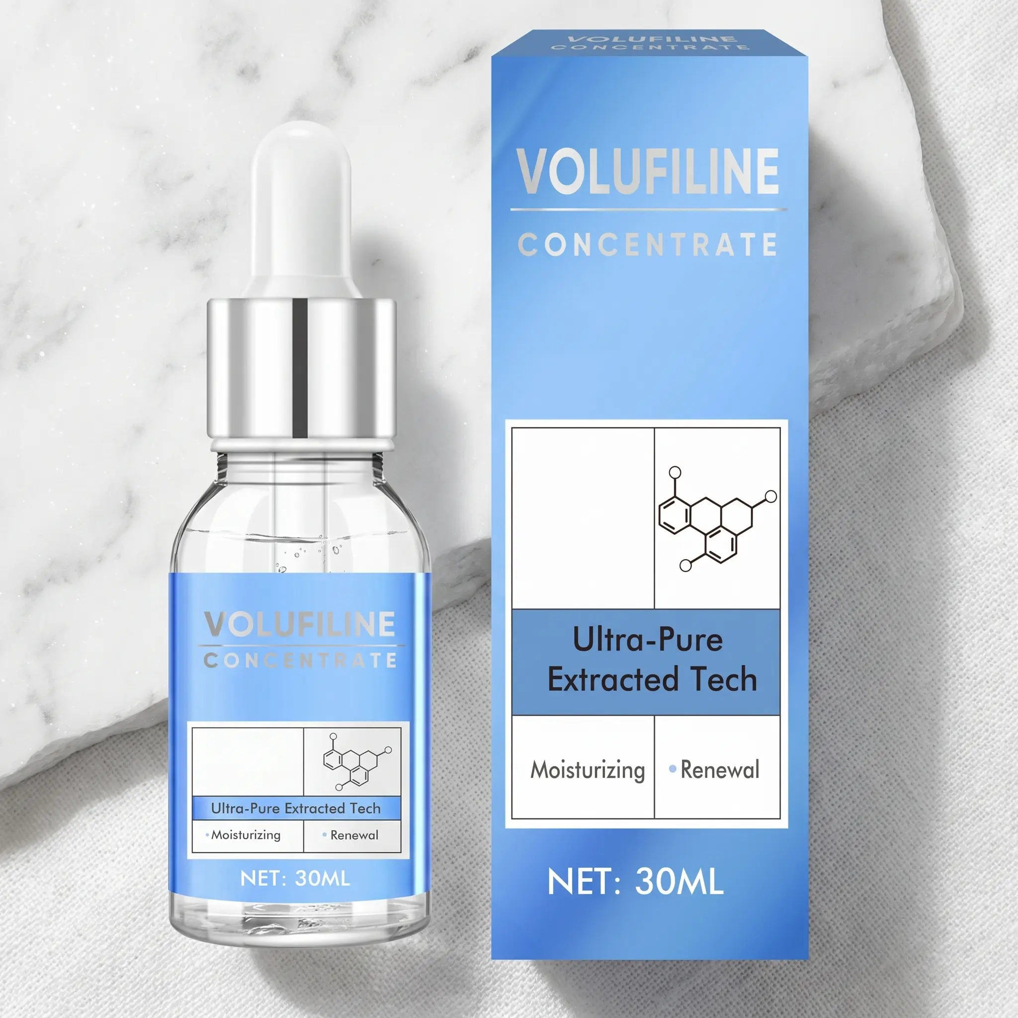 Volumizing Concentrate Serum – Ultra-Pure Extracted Technology for Targeted Plumping, Deep Moisturizing & Skin Renewal – Lightweight, Fast-Absorbing Anti-Aging Facial Serum for Sunken Cheeks & Loss of Volume – 30ml
