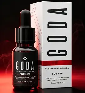GODA Original Pheromone Perfume Oil 15ml (0.50 fl oz), Timeless Jasmine & Rose Floral Scent for Women, Long-Lasting Vegan Cruelty-Free Pocket-Sized Travel Fragrance