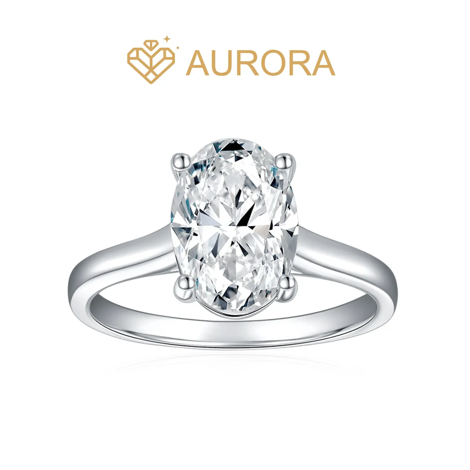 【#236 Blair】2.5 Carat Oval Moissanite ring with 925 Sterling Silver Engagement Anniversary gift Jewelry Synthetic Moissanite Elegant Ring Prong Ring