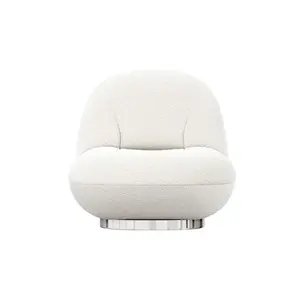 Breeze Boucle Chair, Stainless Steel