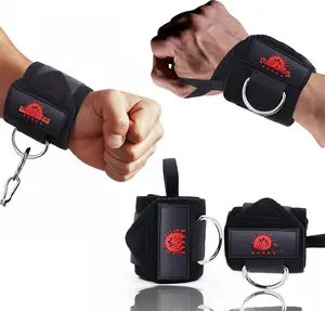 Wrist Wraps for Weightlifting with D-Ring  Heavy Duty Wrist Support for Bench Press, Deadlifts, Overhead Press  Gym Wraps for Men & Women, Max 40lb  Use