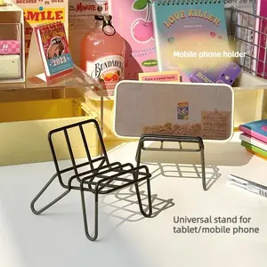 Metal Magic Phone Holder – Creative Chair Design, Minimalist, Easy-to-Use, Personalized Bedside Portable Multi-Functional Stand
