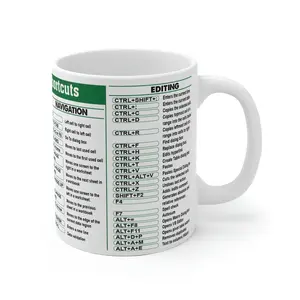 Accountant Gift For Women Men, Appreciation Gift Excel Mug, Group Excel Shortcut Coffee Mug, Excel Cheat Sheet Mug, Accounting Student Gift