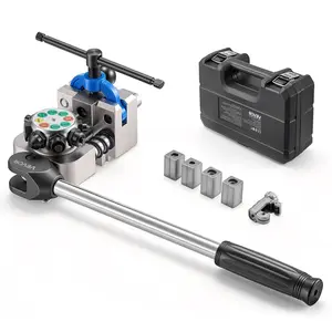 VEVOR Professional Brake Line Flaring Tool, 45 Degree Double Flare Bubble Flare Tool Kit for 3/16", 1/4", 5/16", 3/8" Copper Aluminum Thin Steel Tubes