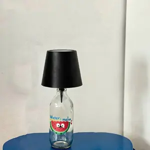 Upgraded version, pointed wireless bottle light, portable LED, three color temperatures, adjustable light, rechargeable, suitable for any bottle, super atmospheric light, Decorative Lamp