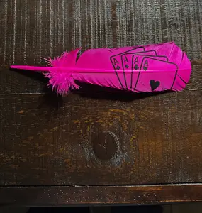 Hot Pink Custom Ace Feather