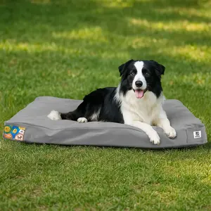 Sytopia Canvas Dog Bed for Extra Large Dogs, Waterproof and Durable and Washable Removable Cover, Patio Pet Pad,  Yellow