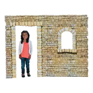 6 Ft. 8" x 5 Ft. Nativity Bethlehem Inn Cardboard Cutout Stand-Up