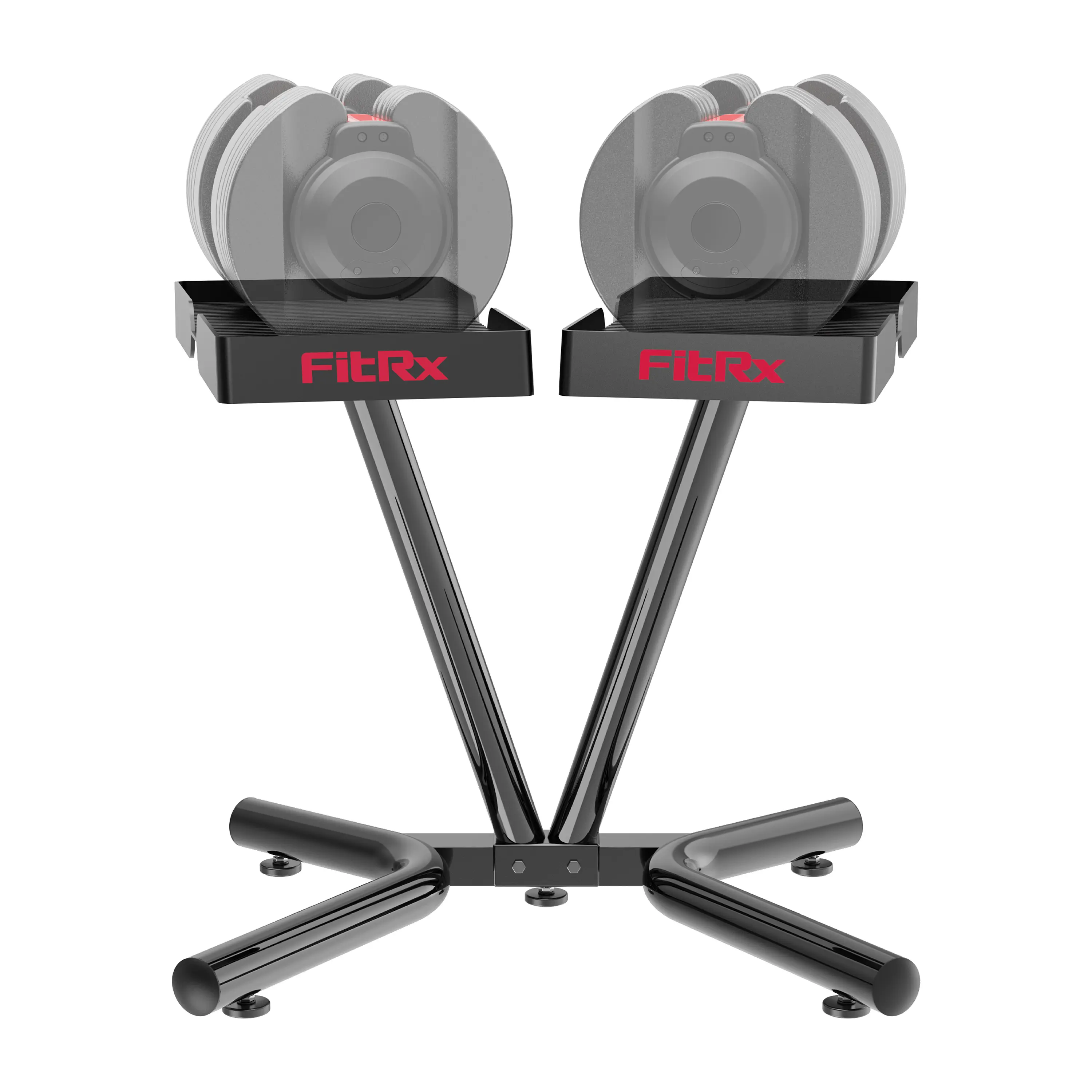 FitRx Smart Rack Dumbbell Stand, Dumbbell and Kettlebell Weight Rack Stand for Home Gym
