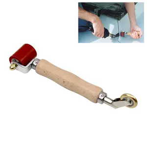 Double-end Silicone Seam/Brass Detail Roller Combo Seam Rollers of Silicone Seam Roller with Detail Penny Roller for PVC/TPO/EPDM Single Ply Roofing and Tape Hot Air Tools Overlap Welding