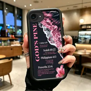 Phone case for iphone 16E 17E TPU Gift Shockproof God's Plan Bible Verse Phone Case soft silicone Celestial Eye Layered Phone Case boboiptyjt11428