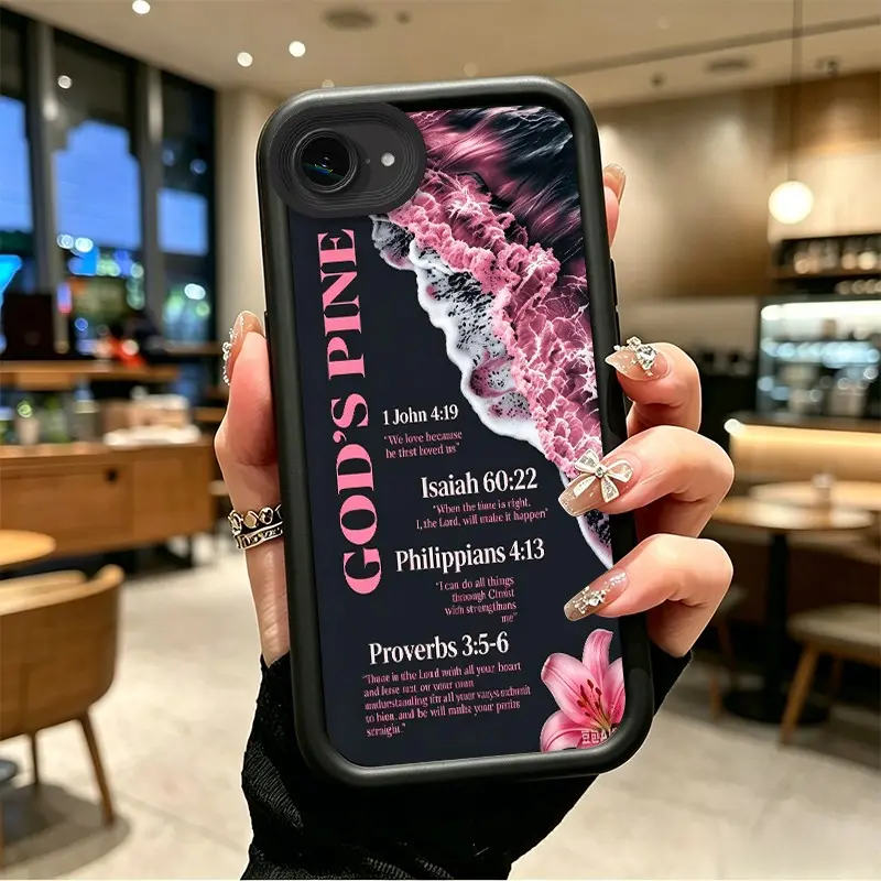 Phone case for iphone 16E 17E TPU Gift Shockproof God's Plan Bible Verse Phone Case soft silicone Celestial Eye Layered Phone Case boboiptyjt11428