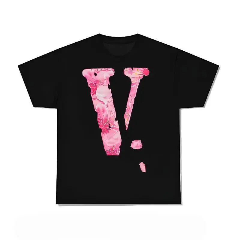 Y2K Vintage V Letter Graphic Tee - Retro 2000s Print for Street Style, Summer Outings & Trendy Fashion - Unisex Loose Fit Round Neck Short Sleeve Top