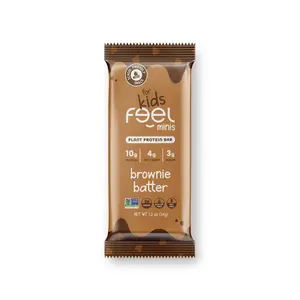 Feel Minis – Protein Bars for Kids | Brownie Batter – 12 Pack | Mom Approved | School Snack | No Added Sugar | + Daily Veggies | Gluten Free, No Nuts, No Soy, No Dairy, No Grains