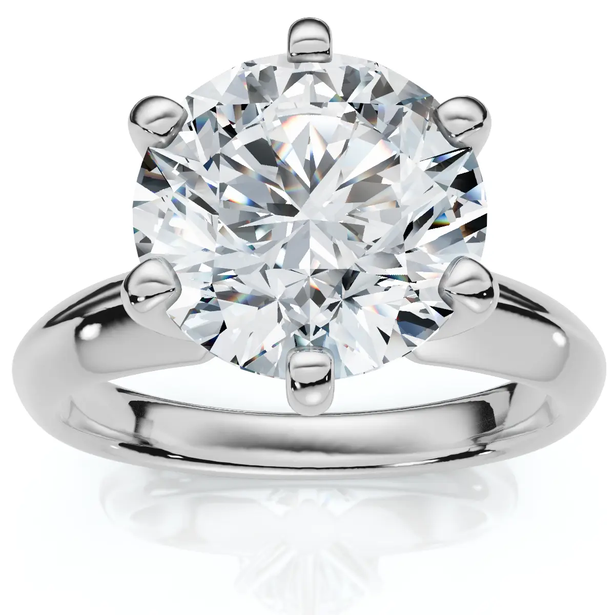2 1/2 Carat Certified Diamond Solitaire Engagement Ring 14k Gold Lab Grown