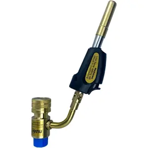 Portable Turbo Torch Kit - Durable Propane Torch with Adjustable Flame Control & Heavy-Duty Tips - Ideal Turbo Torch for HVAC & Refrigeration - Compatible with MAPP Gas