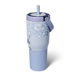 BrüMate Resa 35oz 100% Leakproof Insulated Travel Tumbler | Cup-Holder Friendly Insulated Tumbler | Built-in Silicone Sleeve and Easy Carry Handle