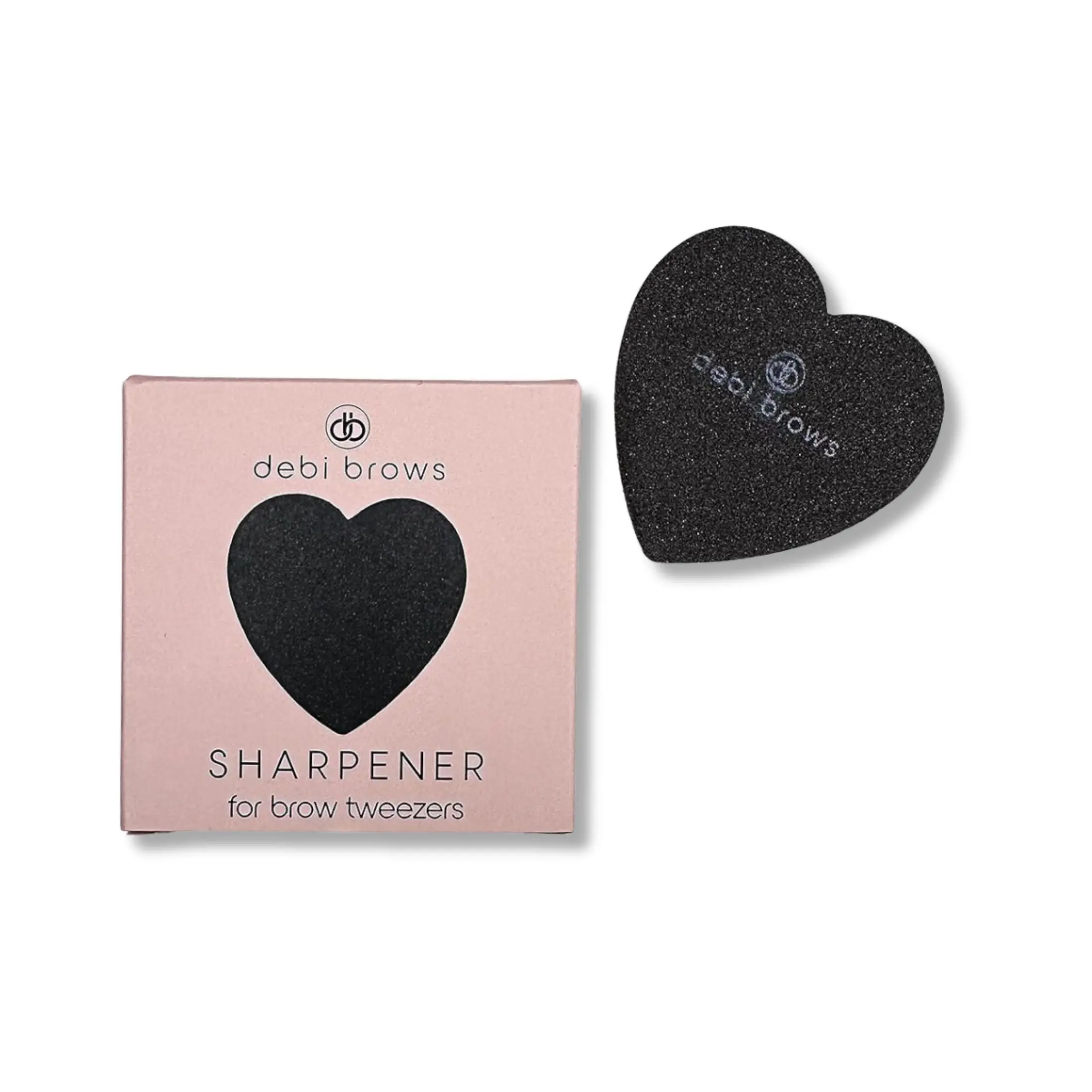 DEBI BROWS' Heart-Shaped Tweezer Sharpener