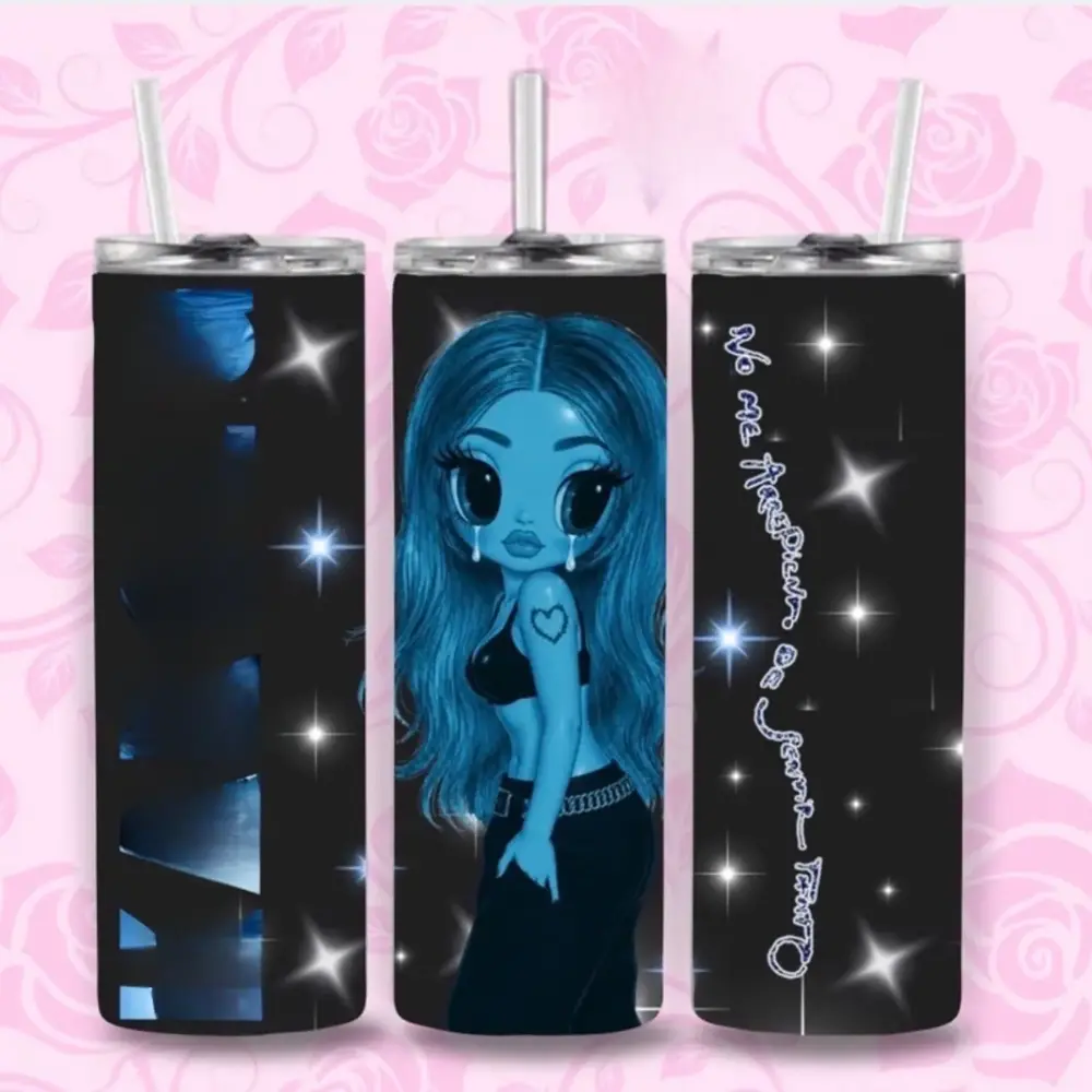 2026 New Album "No Me Arrepiento de Sentir Tanto" Printed Stainless Steel Tumbler with Handle and Straw, 20oz-30oz-40oz Tumbler Wrap Drinkware, Detachable