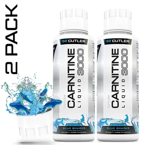 Cutler Nutrition 2 Pack Carnitine 3000 Liquid Supplement for Energy Sugar Support and Recovery health and fitness liquid