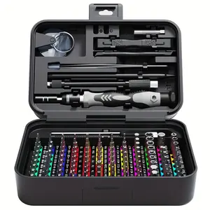132 In 1 Precision Screwdriver Hardware Set, Magnetic Screwdriver Tool Set with 108pcs Bits, Multipurpose Screwdriver Tool Kit for Repairing Phone, Heavy Duty Industrial Tools, Precision Ratchet Screwdriver
