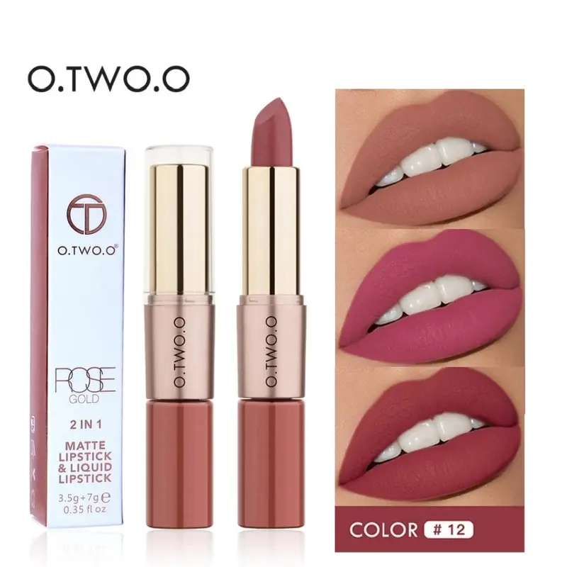 Matte Lipstick & Liquid Lipstick  Makeup Lip Glaze Waterproof Batom Lip Cosmetics Silky Texture Long Lasting High Pigmented, Gloss, Lightweight, Smooth, Daily lip combo kit lip combo kit lip gloss, Lipgloss