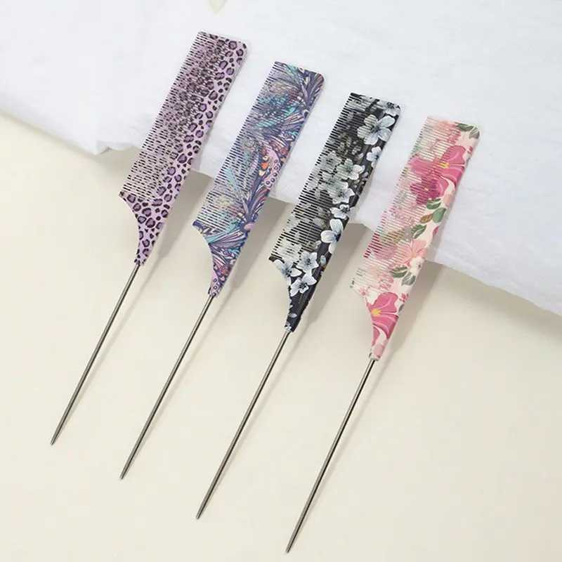 Professional Pointed Tail Comb, Anti-Static Rattail Comb, Precision Parting Comb, Braiding & Teasing Combs, Hair Styling Combs, Hair Brush for Women, Hair Styling Tools