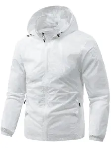 Men's Summer Thin Breathable Ice Silk Sun Protection Jacket, Outdoor Fishing UV Protective Coat, Lightweight Skin-Friendly Outerwear