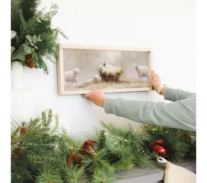 Sincere Surroundings 24" Jesus Manger Art Farmhouse Frame