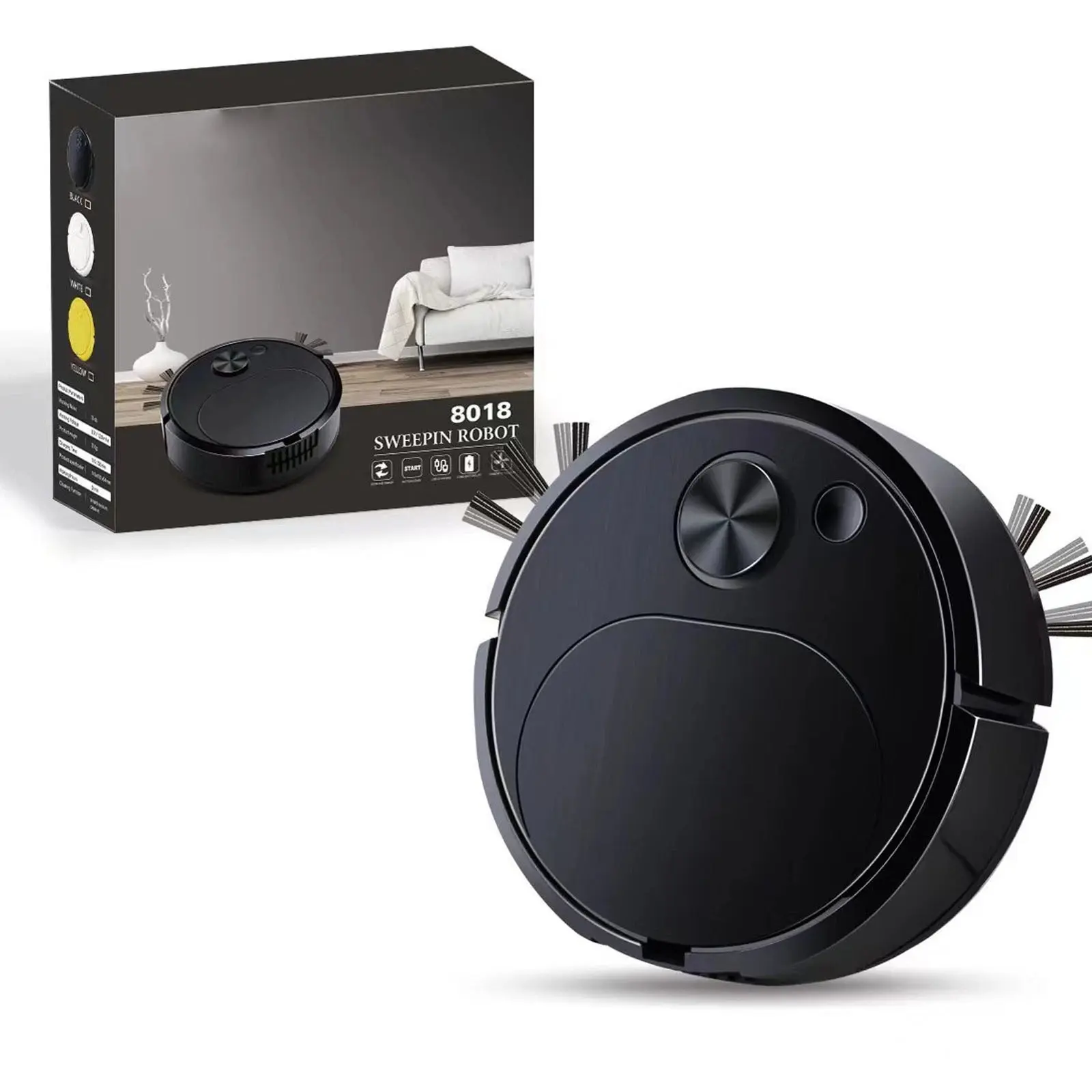 Robotic Vacuum Cleaner - Household Floor Cleaning Appliance with Efficient, Quiet Sweeping and Mopping Functions