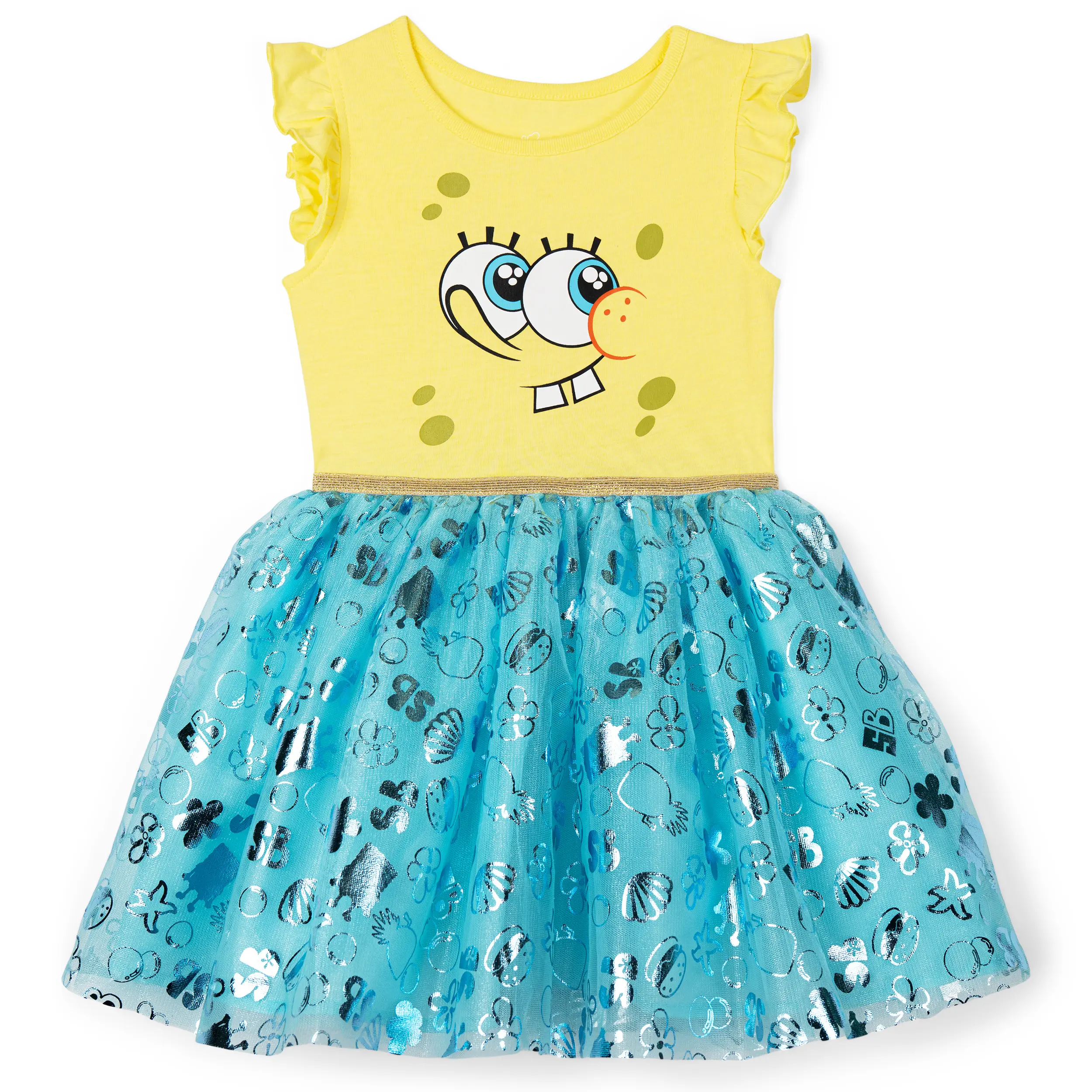 SpongeBob SquarePants Girls' Cosplay Tutu Dress Toddler to Big Kid